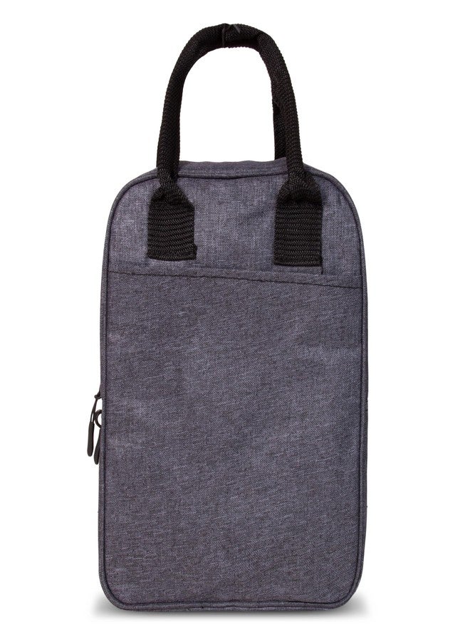 Aavjo Travel Insulated Lunch Tiffin Storage Bag | Bottle Compartment | Easy Carry for Men Women School Office Picnic | Lunch Box Holder | Spacious Lightweight | Grey Tasty Logo - Image 1